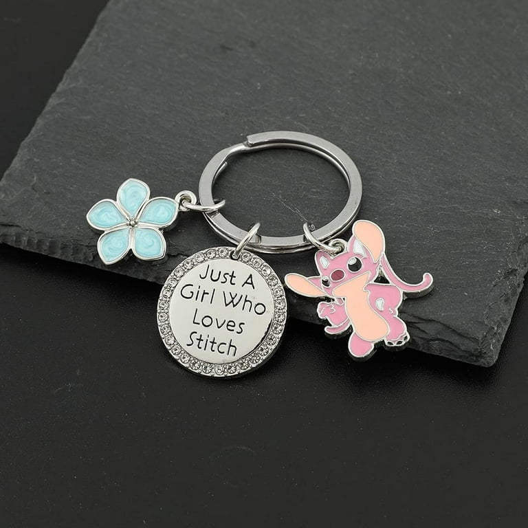 kefeng jewelry Stitch Gifts Cute Keychains Ohana Means Family