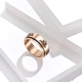 thumbnail image 2 of YAZI Stainless Steel Spinner Ring for Women Men Fidget Bands Moon Star Sand Blast Finish Flower Heart Ring Set for Stress Relieving Wedding Promise Rings, 2 of 6