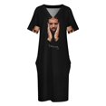 thumbnail image 4 of Vestido suelto con bolsillos Drke Drizzy Rapper Moasiac, vestido vestidos, vestidos de verano para mujer, vestido de mujer, 4 of 7