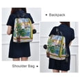 thumbnail image 4 of FORMRS Women's Travel Backpack Purse Anti-Theft Hidden Pockets Casual Shoulder Bag, Yellow Window, 4 of 7