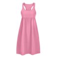 thumbnail image 5 of Afdoent Womens Dresses Athletic Mini Dress Neck Casual Summer Sleeveless Romper Dresses Tennis Workout Outfits Vacation Fashion Outfits, 5 of 7