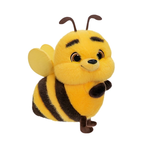 Smiling Bee Plush Toy, Soft Bumblebee Stuffed Animal, Cute and Cheerful Gift for Kids and Loved Ones
