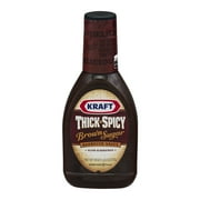 Kraft Thick N Spicy Brown Sugar BBQ Sauce, 18 Fl Oz (3 Pack)