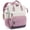 Pink-white-purple, variant on Laptop Backpack for Women, 15.6 Inch Work Business Backpacks Purse With Large Capacity, Waterproof Nurse Bag College Bookbag for School, Waterproof Casual Daypack for Travel
