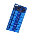 thumbnail image 2 of 16 Channel Relays Module Board Microcontrollers Interface Power Relays with Optocoupler LM2576 Relays Shield Module, 2 of 8