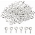 thumbnail image 1 of PinesC 100Pcs Small Screw Eye Pins, 1.6x16mm Silver Eye Pin Hooks, Eyelets Screw Threaded Clasps Hooks for Doing Art DIY, Mini Metal Hoop Peg for Jewelry Making, 1 of 4