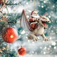 thumbnail image 2 of Christmas Tree Ornaments, 3.15" Christmas Cute Little Dragon Pendant with Hanging Rope Tree Hanging Ornament for Christmas Tree Wreaths Garlands Car, Gift., 2 of 3