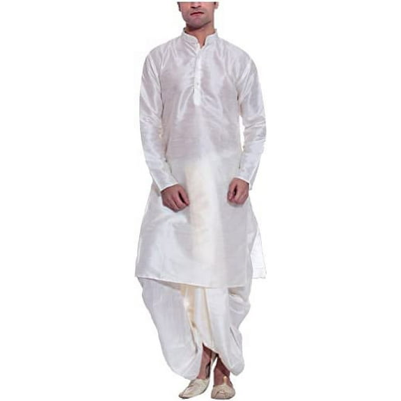 Royal Kurta Mens Cotton Silk Kurta Dhoti