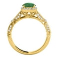 thumbnail image 3 of Aonejewelry 1.15 Ct. Ttw Diamond and Emerald Ring In 14k Yellow Gold, 3 of 4
