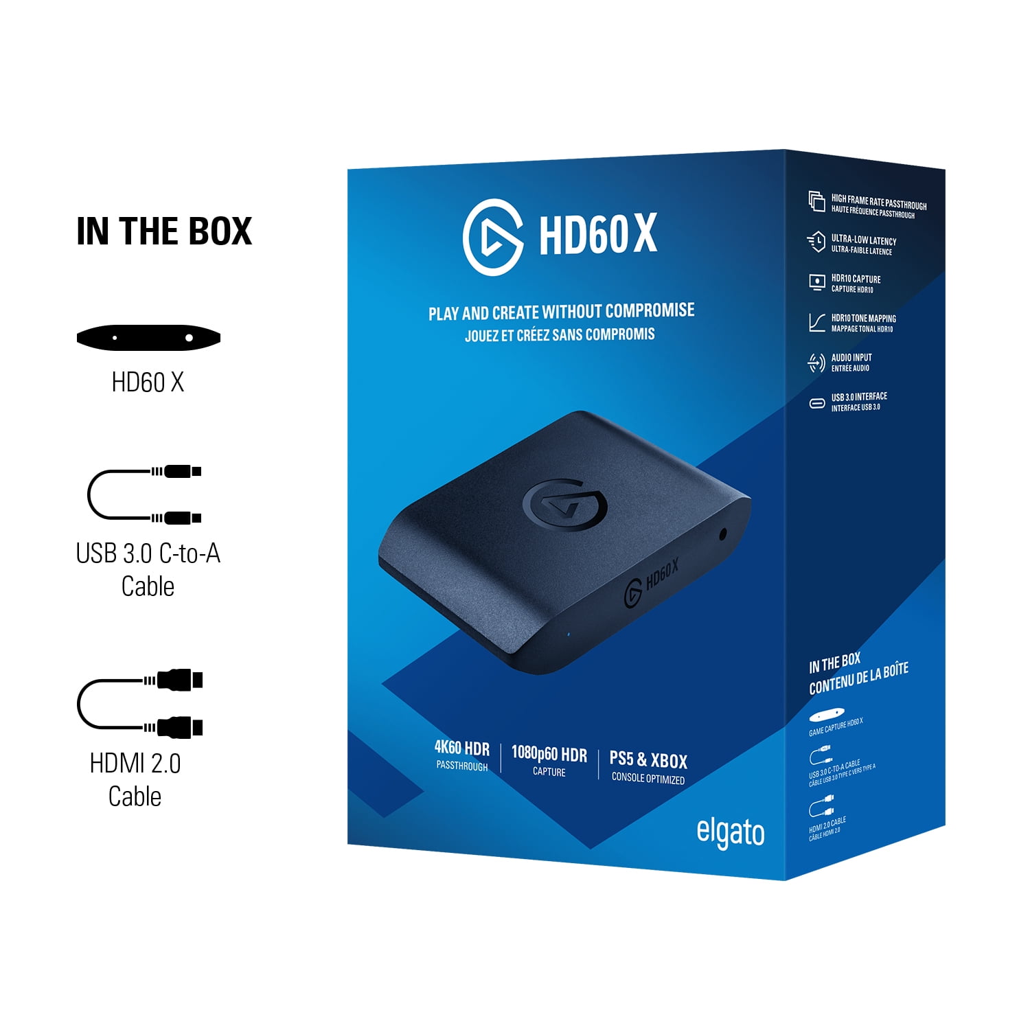 Elgato Capture Card, 4K60 HDR10, 1080p240, VRR Support, External