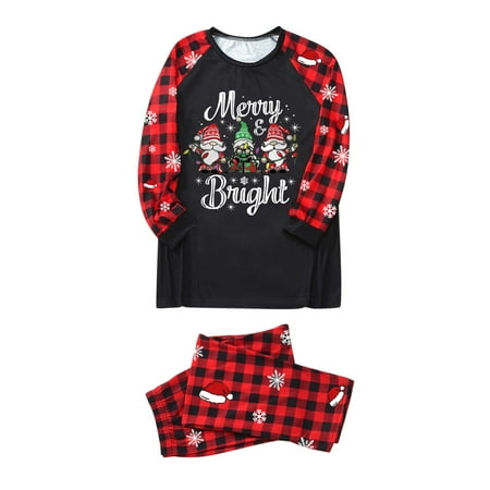 

Aompmsdx Mon Sleepwear For Christmas Family Matching Pajamas Cute Big Headed Deer Print Pjs Plaid Long Sleeve Tops And Pants Soft Casusal Holiday Sleepwearchristmas 2292 News