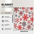 thumbnail image 2 of Christmas Snowflake Winter Blankets&Throws Funny Christmas Blanket for Dormitory Couch Bed Sofa,51x59inch, 2 of 11
