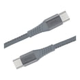 thumbnail image 1 of Cable Tipo C a Tipo C Onn 1.2m Nylon 30 W Gris, 1 of 4