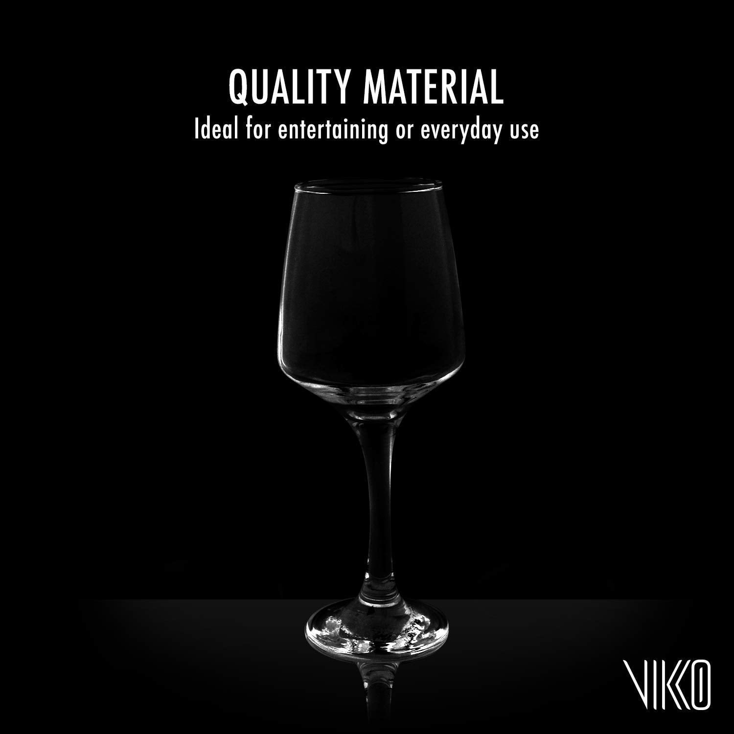 Madison - 12.75 Ounce Wine Glasses | Thick and Durable Construction  For Parties, Entertaining, and Everyday Use  Dishwasher Safe  Set of 6 Clear Glass Wine Glasses  2.5 Diameter x 8.5 Tall