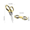 thumbnail image 3 of Leodye 1PCS Mini Stainless Steel Folding Scissors, Pocket Portable Size, Sharp Small Scissors for Travel Sewing and Daily Fine Cutting -3.34x0.98in, 3 of 6