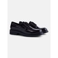 thumbnail image 2 of No Boundaries Men's Faux Leather Chunky Boater Shoes, 2 of 6