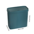 thumbnail image 3 of Bathroom Trash Can with Popup Lid, Press Lid Garbage Bin for Toilet, Office, Bedroom, and Living Room, Compact Design for Space-Saving Storage, 3 of 6