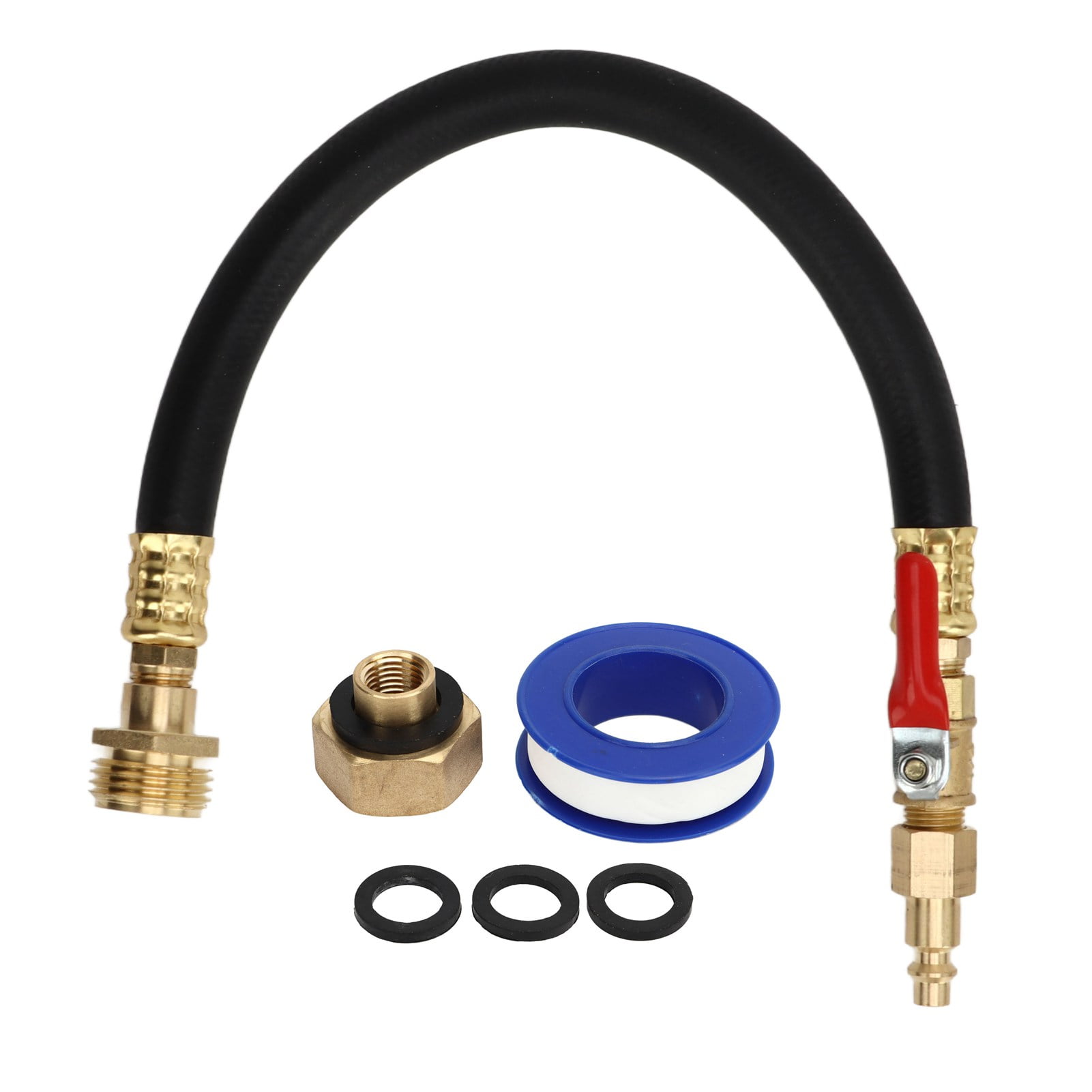 Garden Hose Winterize Adapter, Brass Winterize Sprinkler Systems Flexible Hose  For Outdoor Piping