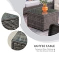 thumbnail image 5 of Ovios 5 Pieces Outdoor Furniture Wicker Patio Sectional Sofa with Side Table, 5 of 6