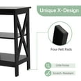 thumbnail image 6 of VECELO Set of 2 Nightstand with 3-Tier Shelf, Side End Table for Living Room, Bedroom, Black, 6 of 10