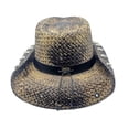 thumbnail image 3 of Peter Grimm Ltd Unisex Gotham Straw Cowboy Hat One Size, 3 of 4