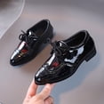 thumbnail image 4 of huajiao Baby Shoes Summer Fashion Boys Casual Leather Shoes Solid Color Lace Up Pointed Lace Up Dress Shoes for Easter, 4 of 5