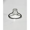 thumbnail image 2 of Cora Jewellery 2.25CT Bezel Set Emerald Cut Moissanite Engagement Ring For Women, 10K White Gold, 2 of 5