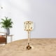 thumbnail image 5 of Candelabro de cristal moderno, candelabro de pilar, soporte para velas de té para oro M, 5 of 7