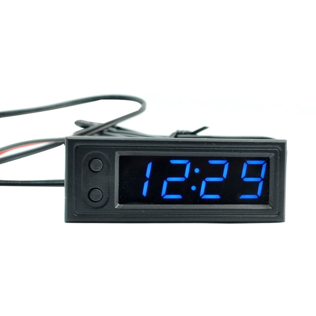 Speravity Reloj Digital 3 en 1 para coche, termómetro para vehículo, voltímetro, medidor de voltaje, actualización de reparación automotriz, Vehículos, repuestos y accesorios Mis
