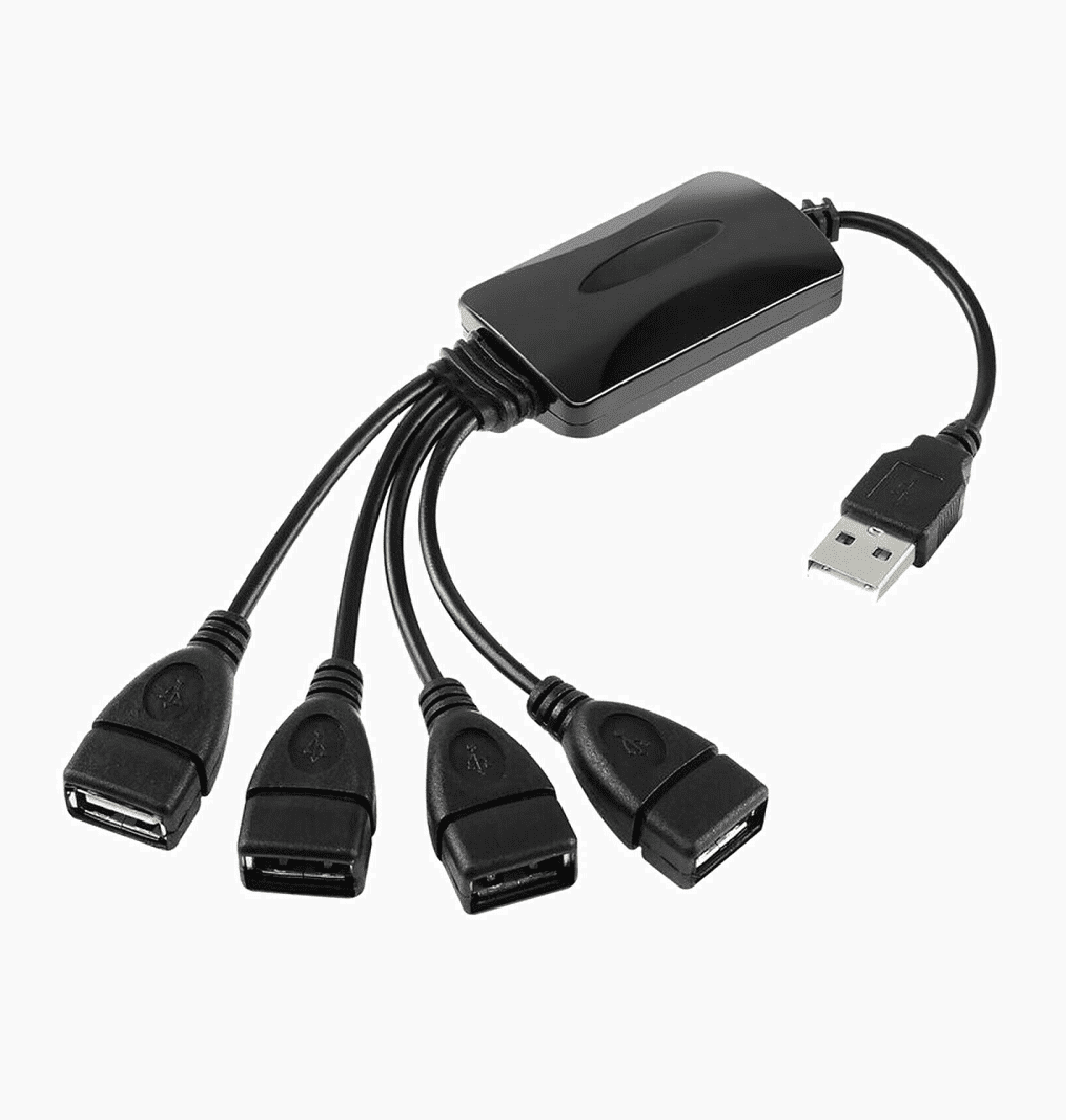 High Speed 4 Port USB 2.0 Octopus Hub Splitter Cable Adapter for PC Laptop Hot 