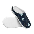 thumbnail image 3 of Lsque Night Forest Wolf Pattern Womens Comfort Cotton on Scuff With Memory Foam and Anti-skid Sole Slipper-40/41, 3 of 7