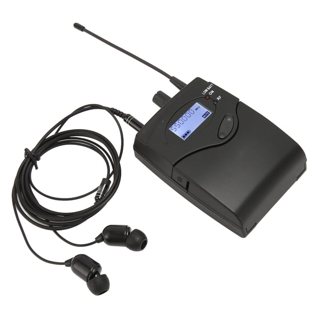 Bodypack Monitoring Receiver, Ear Receiver 3.5mm Output Compact 550 To 580MHz Stable for Studio