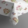thumbnail image 5 of White Fairy Cottage Princess Pattern Rectangle Tablecloth 60"x102",Waterproof Polyester Rectangle Table Cloth, Wipeable Spillproof Polyester Tablecloth for Dining, Camping, Indoor and Outdoor, 5 of 6