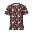 thumbnail image 3 of Naloa Red Mushrooms Men's T-Shirt Sport T-shirt Men's Basic Tee Casual Men's Shirt, Round Neck, Short Sleeves - 3X-Large, 3 of 5