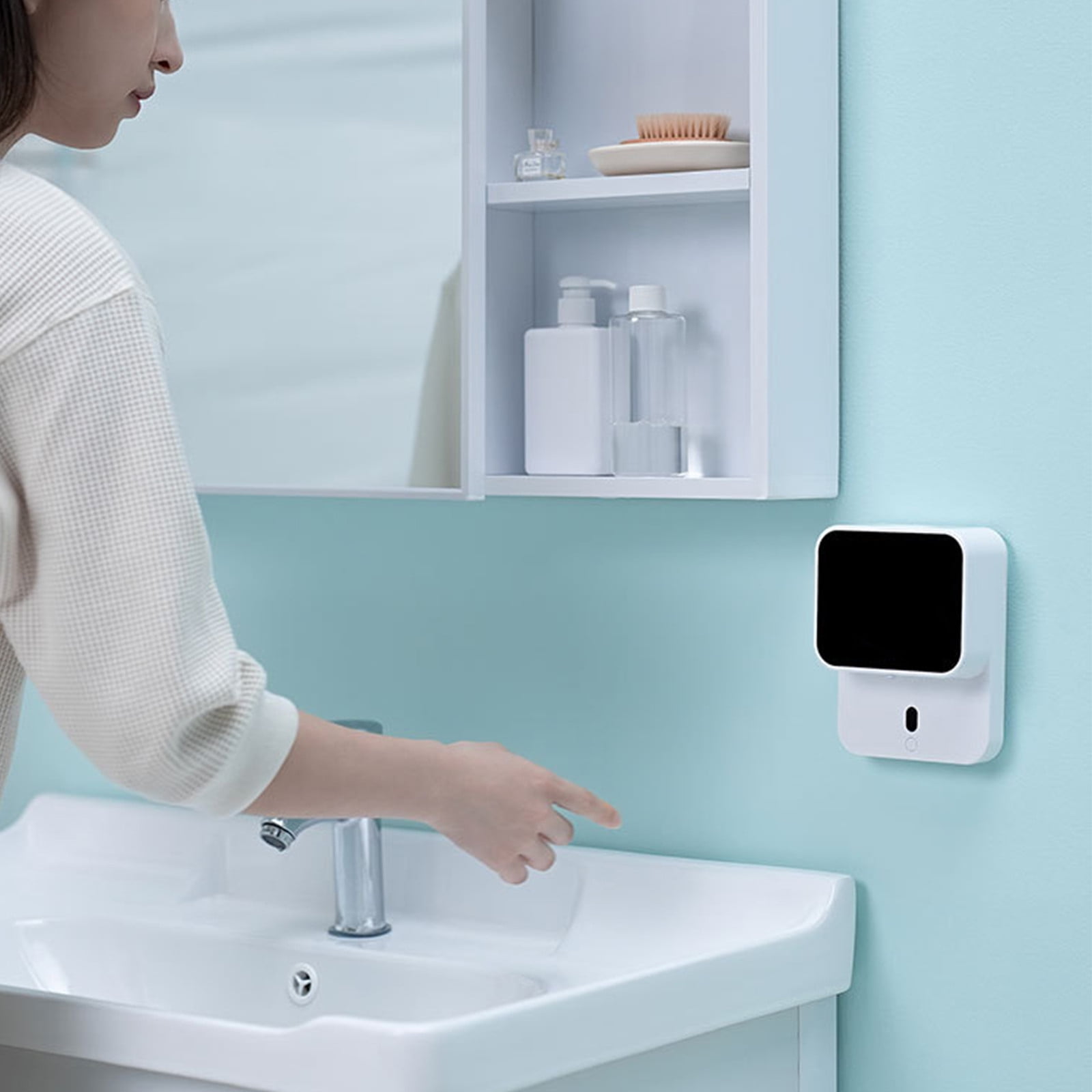 Dengmore Automatic Foaming Soap Dispenser Wall mounted Automatic Induction Soap Dispenser Foam Washing Machine Soap Dispenser Machine