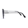 thumbnail image 4 of Mens Airforce Double Metal Bridge Rimless Officer Sunglasses Gunmetal Black, 4 of 4