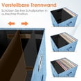 thumbnail image 3 of Boîte de Rangement pour Disques Vinyles pour + un LP Empilable Albums Caisse en Lin avec Couvercle Pliable Longue Lecture Collection de Musique Support Dossier de Documents Armoire Organisateur avec Poignée, 3 of 8