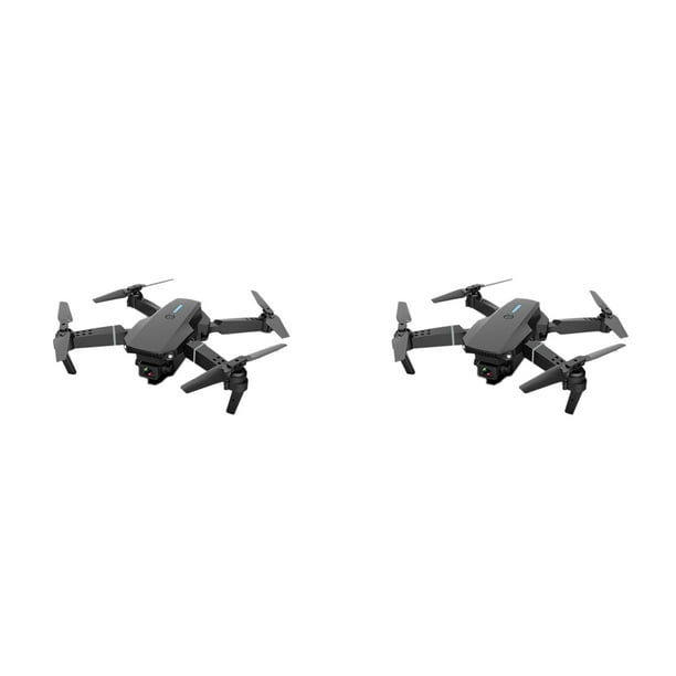 2X E88 WIFI FPV Dron con Gran Angular 4K HD CáMara Dual Plegable RetencióN de Altitud RC Quadcopter Drones Profesionales