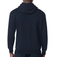 thumbnail image 2 of Men's Starter Navy Winnipeg Jets Logo Push Fleece Hoodie, 2 of 3