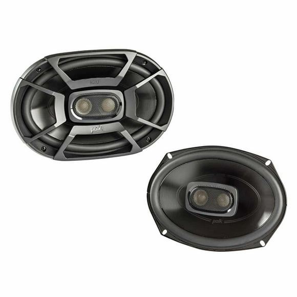 Polk Audio DB692 DB+ Series 6" x 9" Coaxial Speaker for Car & Marine, 3-Way Boat & Car Audio Speaker, 30-22kHz Frequency Response, Polypropylene Woofer Cone & 1/2&quo