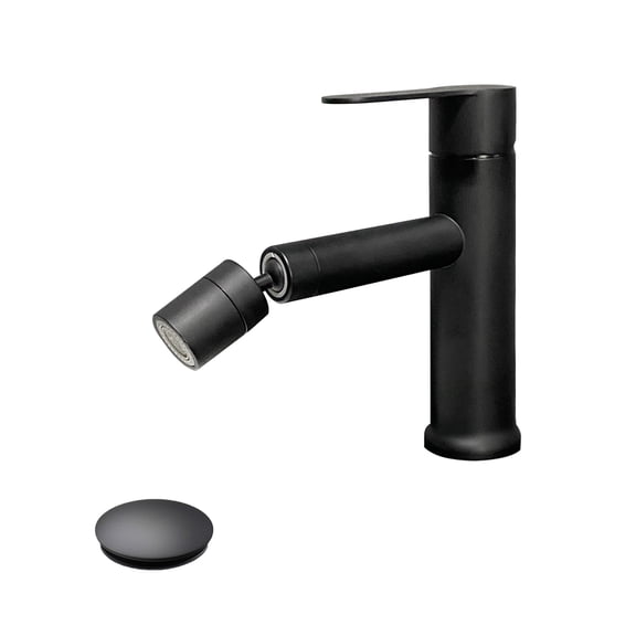 Single Handle Bathroom Sink Faucet with Pop-Up Drain (with Overflow)
