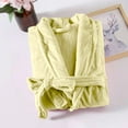 thumbnail image 6 of Gifts for Her Cotton Robes for Women Fluffy Women's Nightgowns & Sleepshirts Oversize Length Women's Sleepwear House Womens Robe Light Yellow, 6 of 6