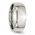 thumbnail image 4 of Auriga Stainless Steel Polished 8 mm Half Round Band for Women Size 8, 4 of 6