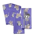 thumbnail image 3 of "S4Sassy Purple Puppies Dog Parties Table Decor Linen Re-Usable Cloth Napkins Set 18 x 18""(Pack of 6)", 3 of 8