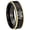 Black And Gold Step Edge, variant on Dragon Dome Black And Rose Gold Tungsten Wedding Ring 10MM