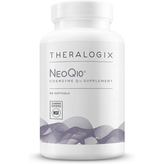 Theralogix NeoQ10 Coenzyme Q10 Supplement - Heart Health & Fertility Support - CoQ10 Fertility Supplement for Men & Women* - NSF Certified - 90 Softgels (90-Day Supply)