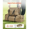 thumbnail image 3 of KFFKFF Portable Hot Tent for 4-6 People, Winter Tipi Tent with Stove Jack, Waterproof Canvas Camping Shelter, Lightweight 4-Season Tent for Hiking, Fishing, and Backpacking, Large Size, 3 of 9