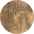 thumbnail image 1 of Ahgly Company Indoor Round Oriental Brown Industrial Area Rugs, 7' Round, 1 of 4