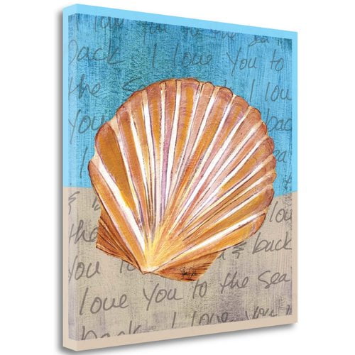 Tangletown Fine Art 'Seashell II' Graphic Art Print on Canvas
