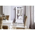 thumbnail image 3 of Classic White Hall Tree Coat Rack with Drawers, 3 of 10